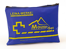 LEINA - Verbandtasche Mountain-Set, blaue Nylontasche