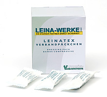 LEINA - Leinatex - Verbandpckchen, Aluminiumkompresse, M