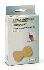 LEINA - Leinaplast - Fingerkuppenverband, elastisch, 6x9 cm, 50 Stück, lose in Schachtel