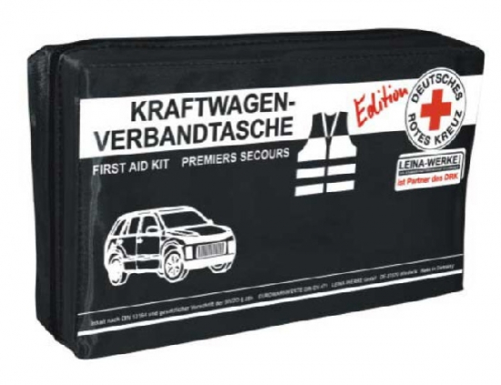 GAMMA Fahrzeuge GmbH - Onlineshop - KFZ-VERBANDSTASCHE inkl. Warndreieck &  Warnweste