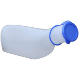 Urinflasche mit Deckel, für Männer, 1 Liter, graduiert, PVC. Autoklavierbar