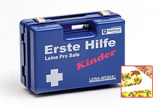 LEINA - Erste-Hilfe-Koffer Pro Safe KINDER, blau, DIN 13157