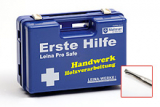 LEINA - Erste-Hilfe-Koffer Pro Safe HANDWERK HOLZVERARBEITUNG, blau, DIN 13157