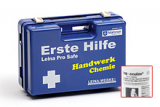 LEINA - Erste-Hilfe-Koffer Pro Safe HANDWERK CHEMIE, blau, DIN 13157
