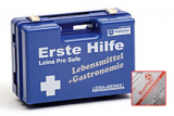 21108 LEINA - Erste-Hilfe-Koffer Pro Safe LEBENSMITTEL & GASTRONOMIE, blau, DIN 13157