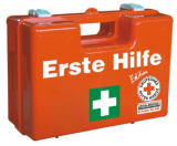 Leina 82100 Erste-Hilfe-Koffer Quick, orange, mit Füllung DIN 13157 DRK