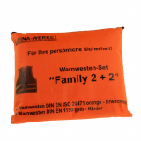 Pannen-Warnweste orange in Tasche